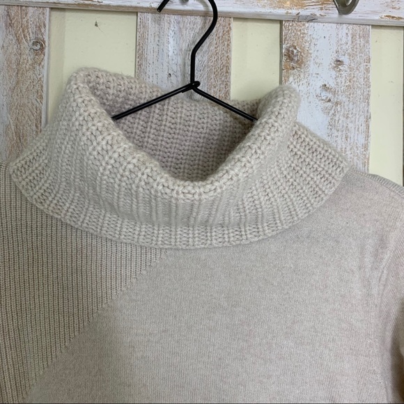 Vineyard Vines Tan Cashmere Turtleneck Sweater - Picture 3 of 10